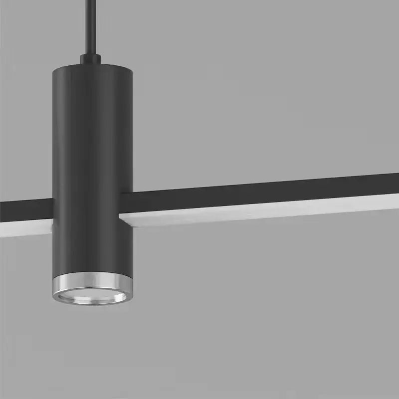 DecorBites™ Black/Gold LED Dining Room Island Chandelier: Modern Minimalist Kitchen Hanging Lamp