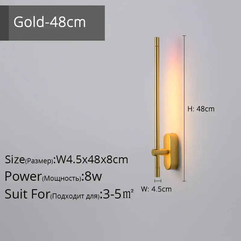 DecorBites™ LED Strip Wall Lamp for Modern Decor in Staircase, Bedroom, or Aisle