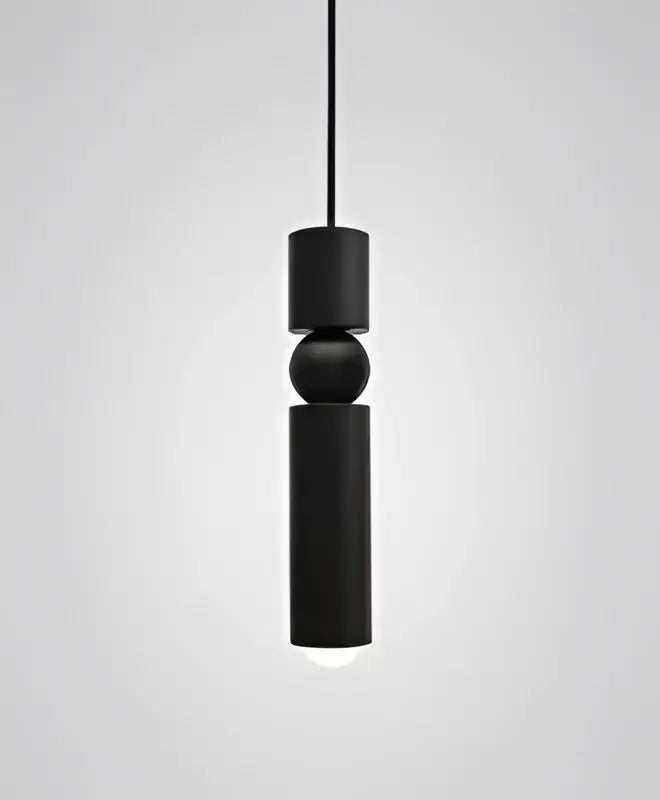 DecorBites™ Black Gold LED Tube Pendant Lamp for Home Shop Decoration