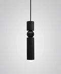 DecorBites™ Black Gold LED Tube Pendant Lamp for Home Shop Decoration