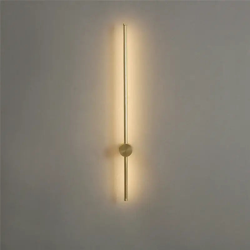 Modern black & gold led wall lamps living room minimalist sconces