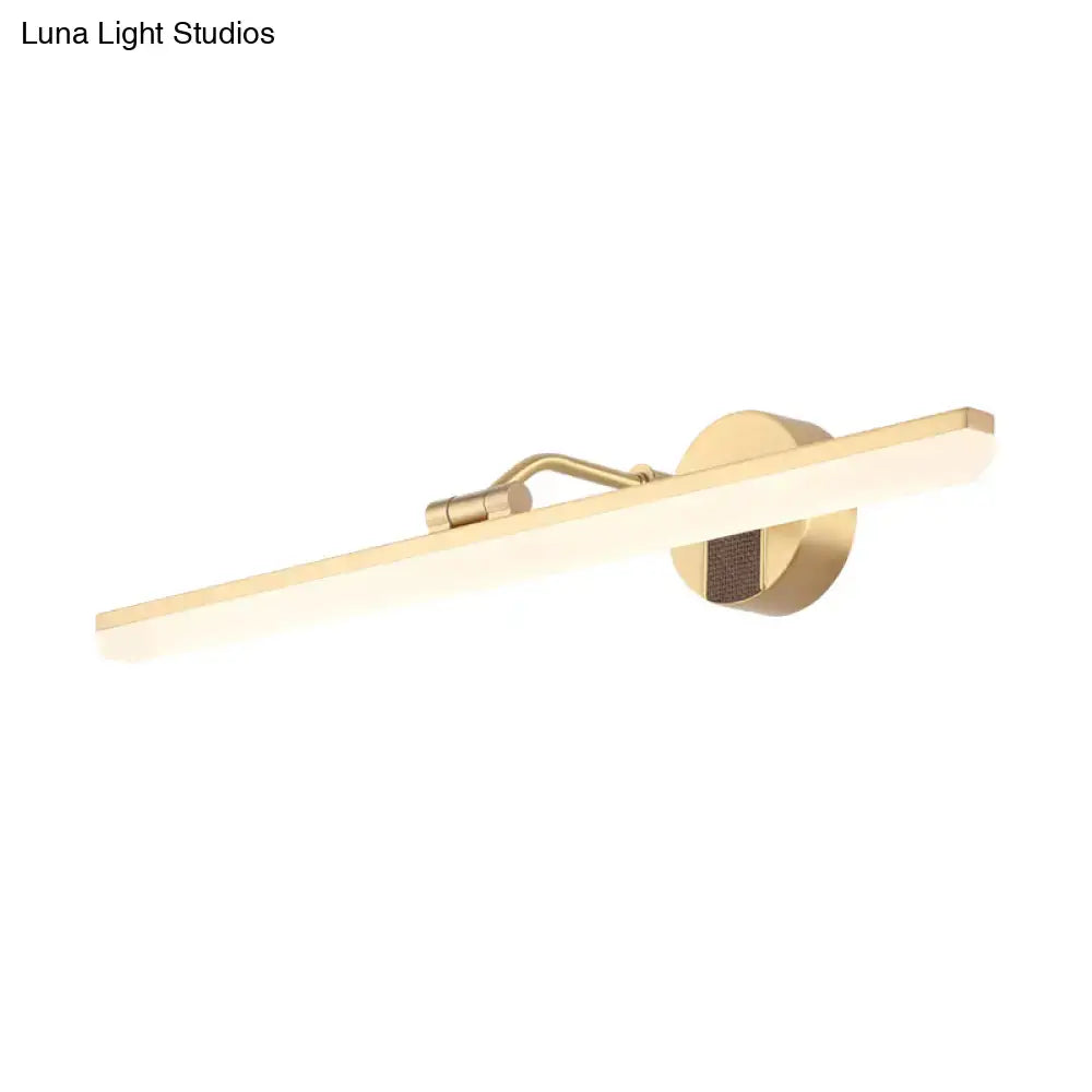 DecorBites™ Sleek LED Vanity Wall Light in Black/Gold for Modern Bathrooms