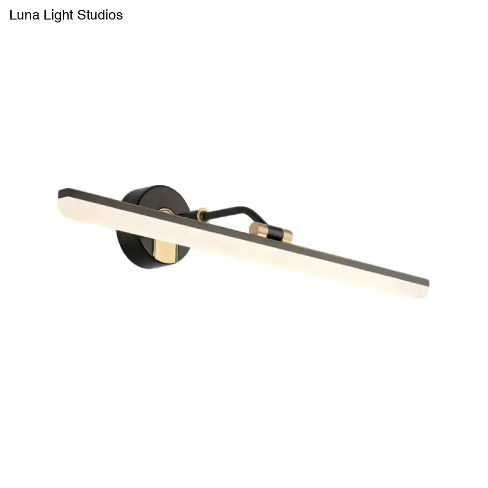 DecorBites™ Sleek LED Vanity Wall Light in Black/Gold for Modern Bathrooms