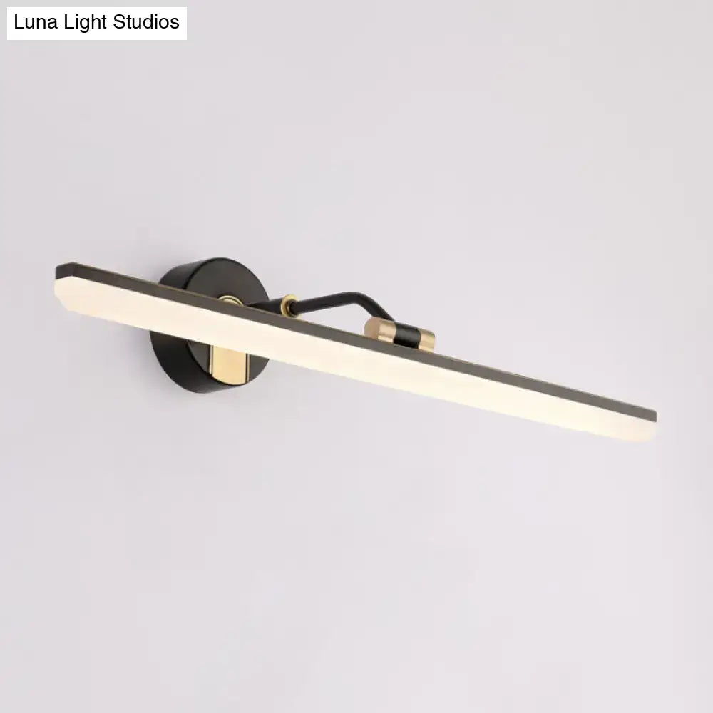 DecorBites™ Sleek LED Vanity Wall Light in Black/Gold for Modern Bathrooms