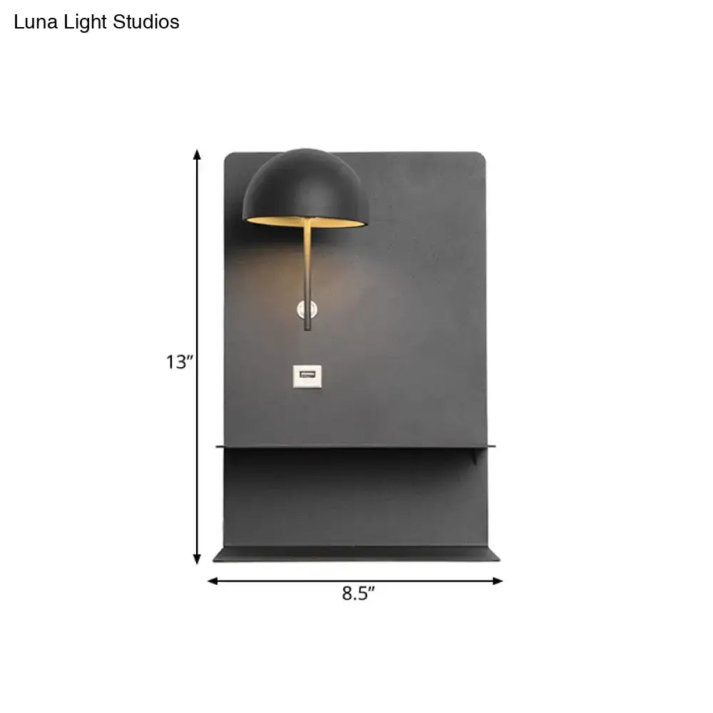 DecorBites™ Black Metal Wall Mounted LED Modernist Light Fixture for Living Room