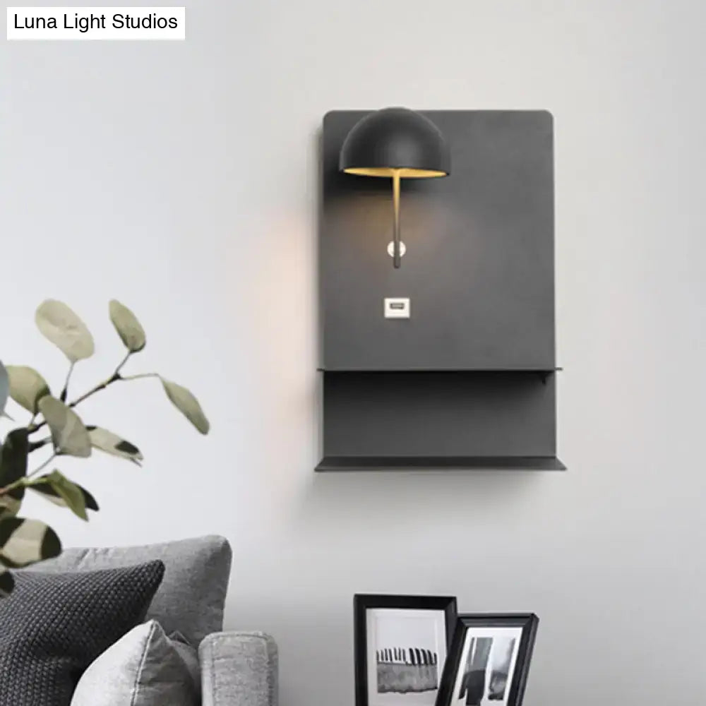DecorBites™ Black Metal Wall Mounted LED Modernist Light Fixture for Living Room