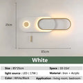 DecorBites™ LED Wall Lamp Nordic Design Modern Living Room Bedroom 17W Black White