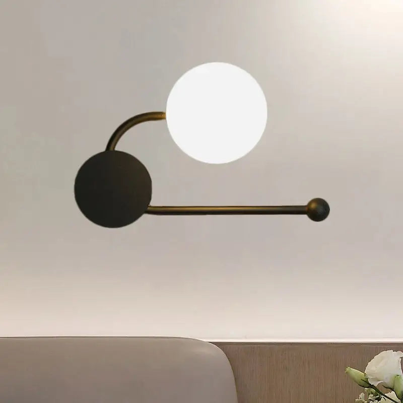 Modern black & gold planter sconce – living room 110v-120v light