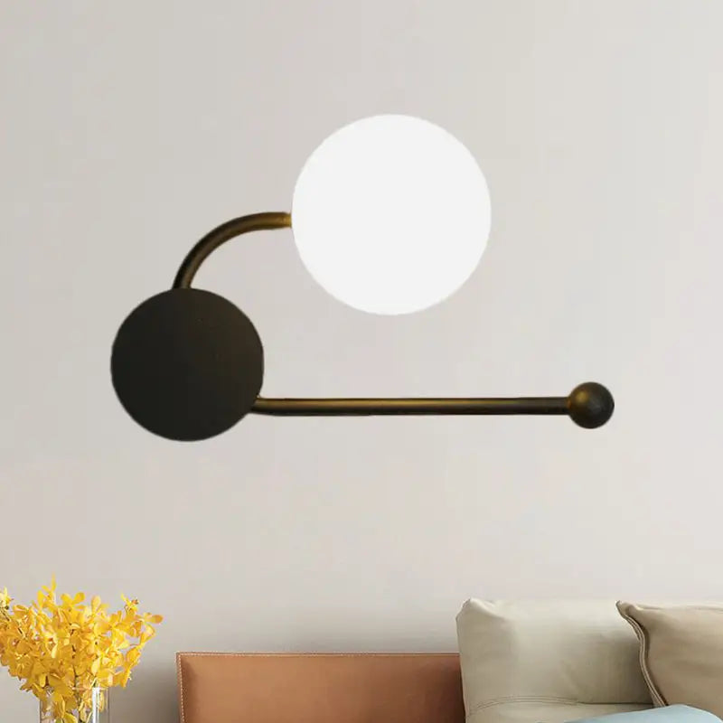 Modern black & gold planter sconce – living room 110v-120v light
