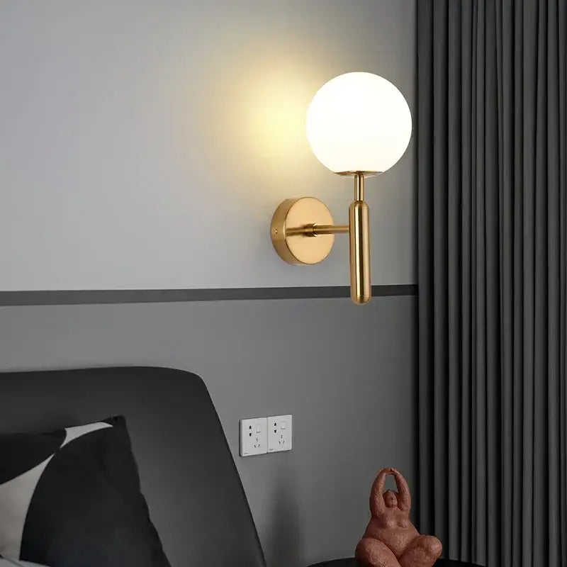 DecorBites™ LED Wall Sconce with G9 Bulb for Indoor Lighting in Black Gold
