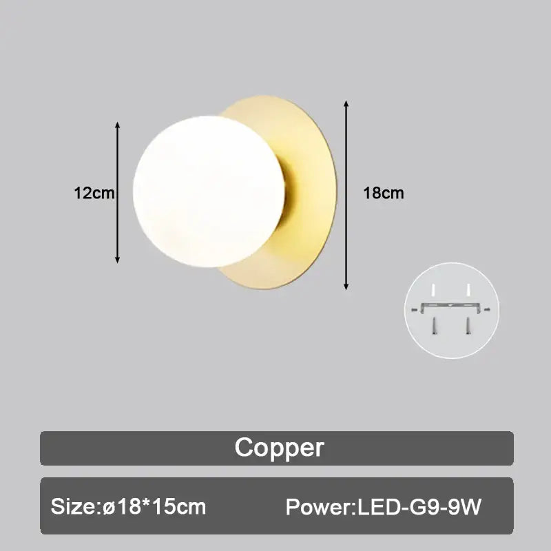 DecorBites™ LED Wall Sconce with G9 Bulb for Indoor Lighting in Black Gold