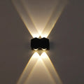 Modern black hexagonal led wall washer sconce for hallway lighting