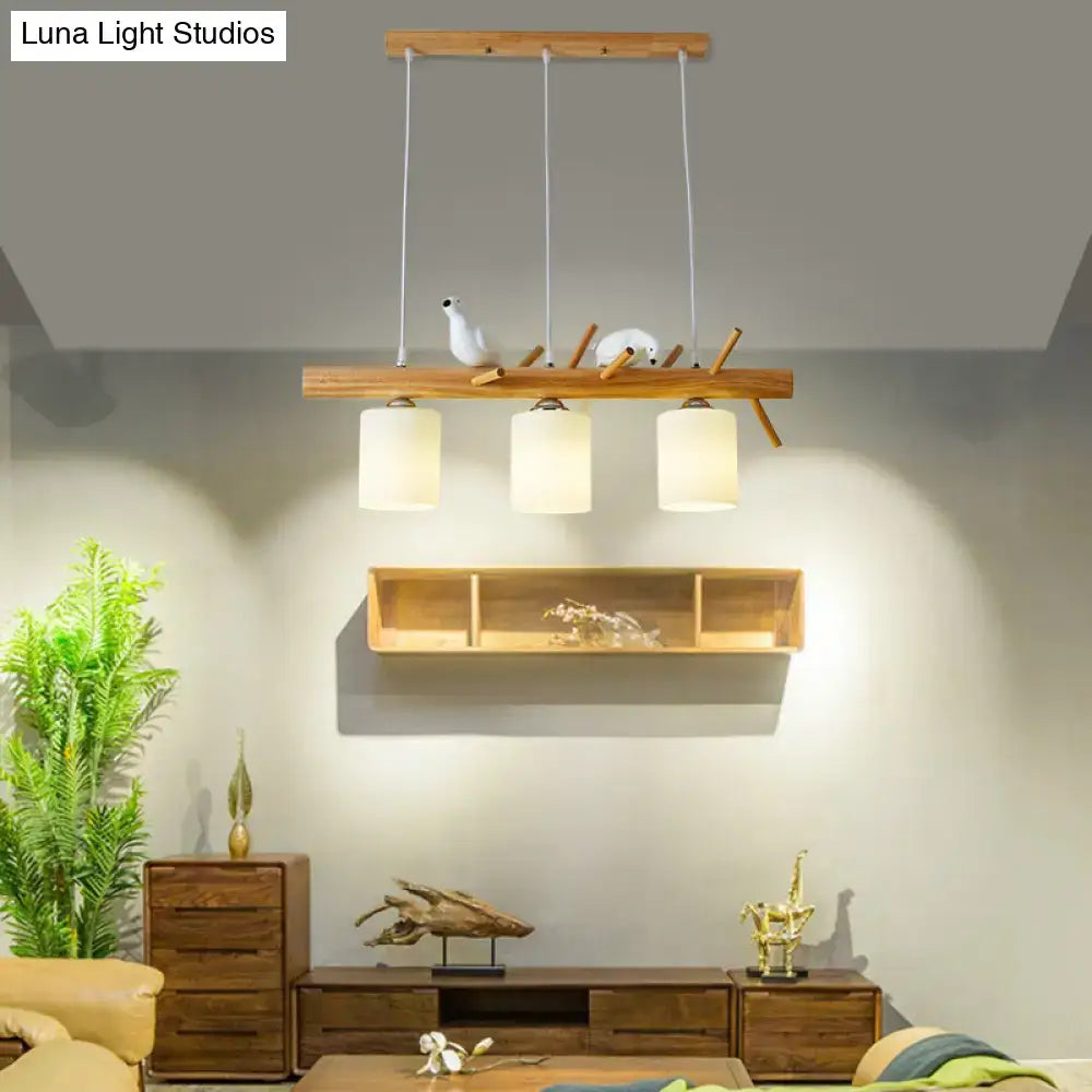 DecorBites™ Modern Island Pendant Light with Frosted Glass Lampshade for Dining Room