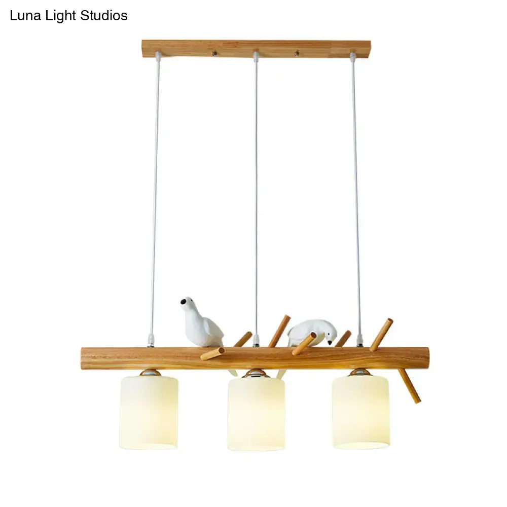 DecorBites™ Modern Island Pendant Light with Frosted Glass Lampshade for Dining Room