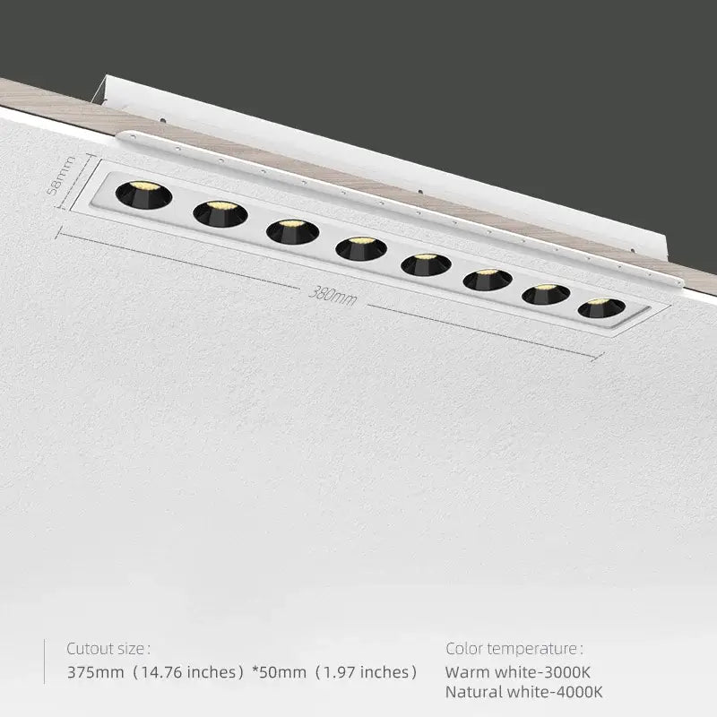 DecorBites™ 15W/24W LED Grille Downlight: Anti-glare Embedded Spot Light for Office Home Shop Decor
