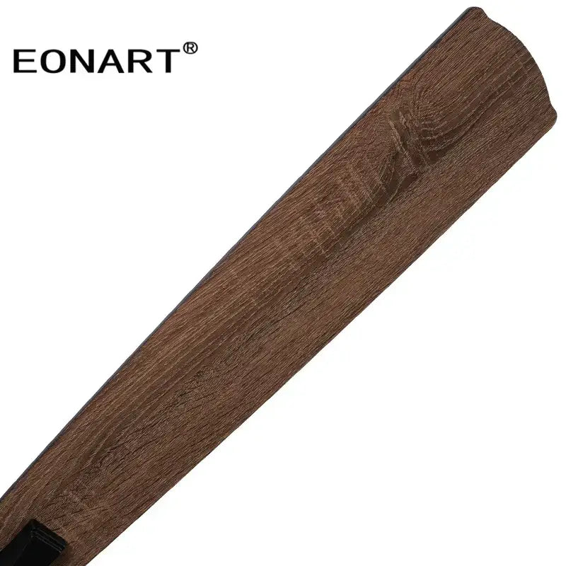 Modern black led modern indoor ceiling fan with wood blades bedroom