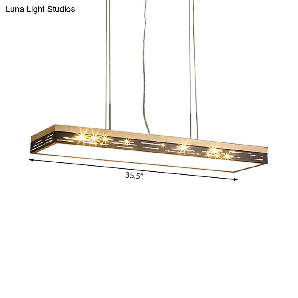 Modern black led pendant ceiling light for dining room 110v-120v