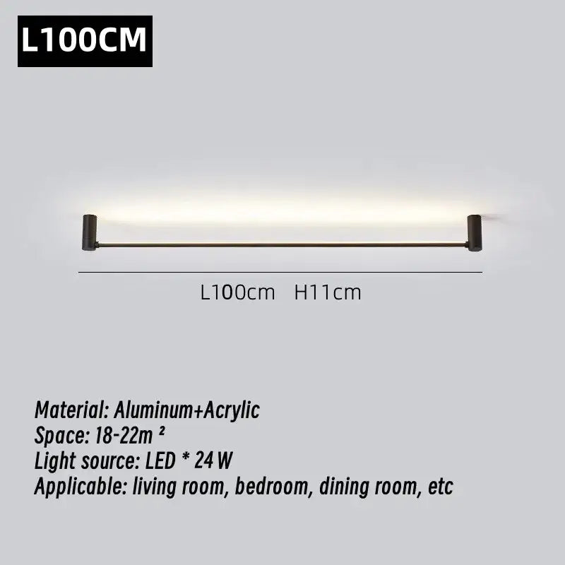 DecorBites™ LED Strip Wall Lamp for Living Room Bedroom Ceiling, Modern Minimalist Atmosphere