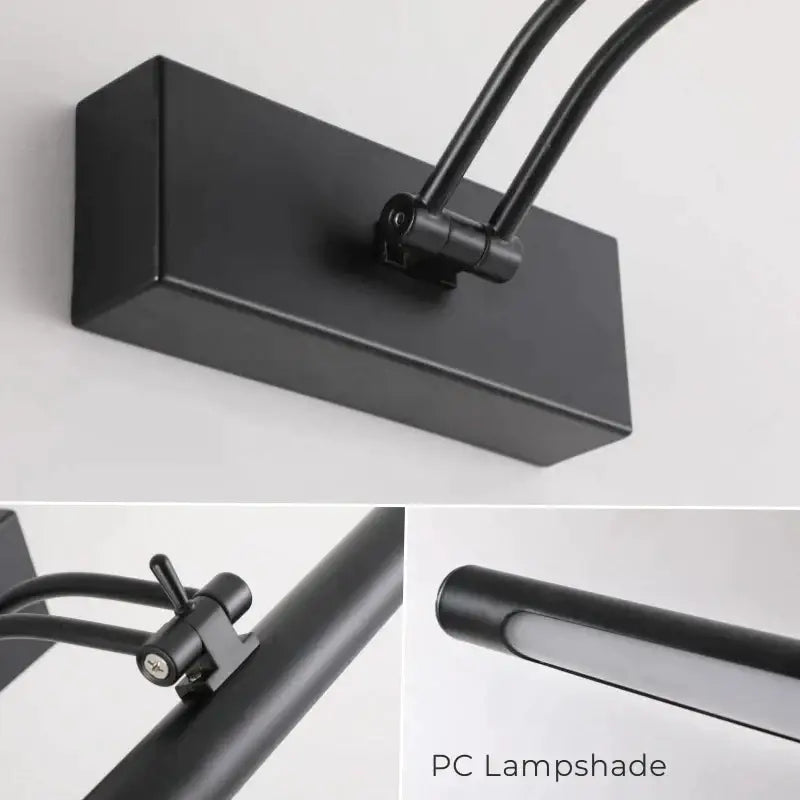 DecorBites™ LED Vanity Wall Lamp 40/55cm Black Sconce for Bathroom Mirror & Bedroom