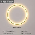 Modern black led wall circle light – living room ring sconce