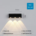 Modern black led wall lamp bedroom waterproof lighting fixture
