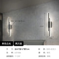 Modern black led wall lamp – living room dual light bar sconce