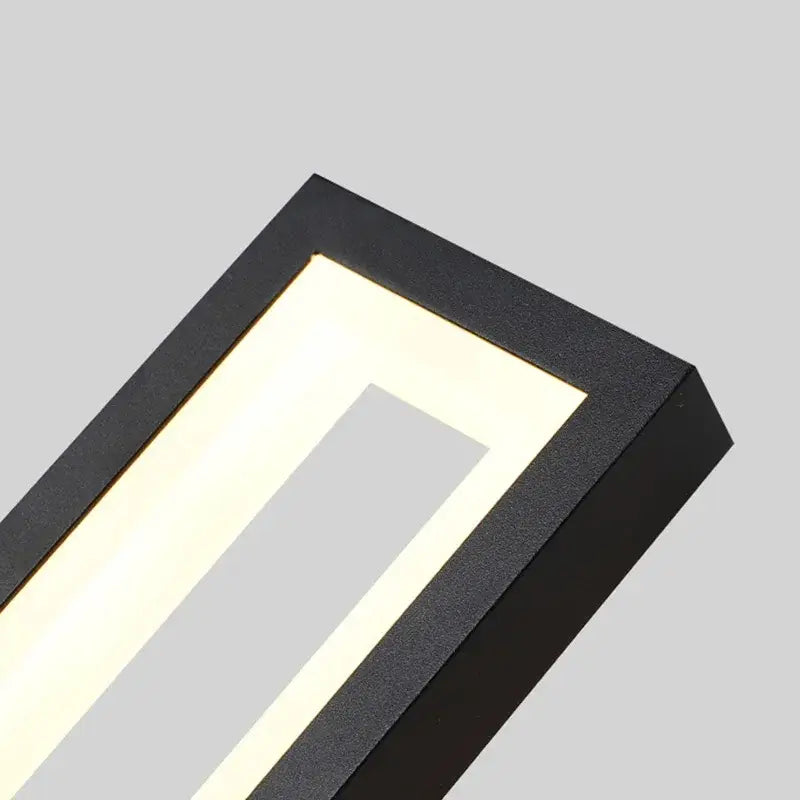 Modern black led wall sconce bedroom vertical light
