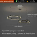 DecorBites™ Light Luxury Circle LED Living Room Chandelier