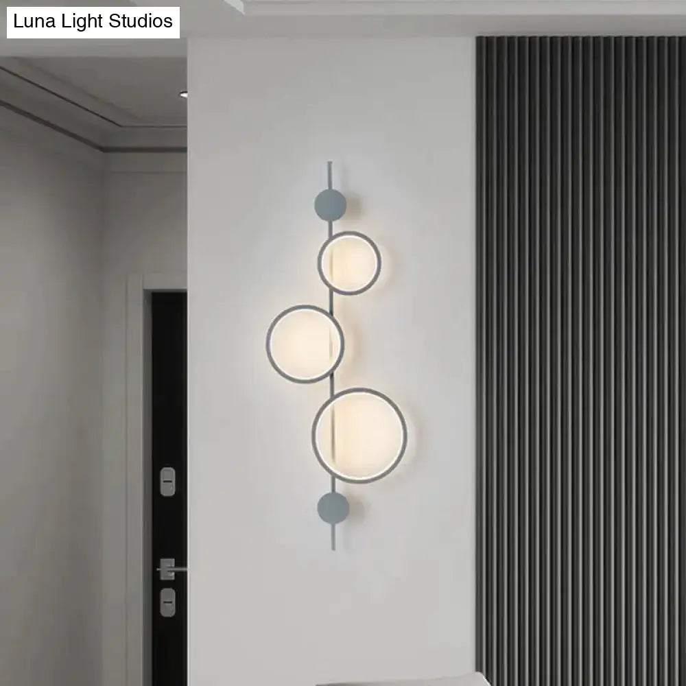 Modern black linear long led wall light living room sconce
