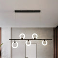 DecorBites™ Modern Nordic LED Chandelier with Warm/White Light and Linear Metal Design, Available in 3 Sizes: 31.5"/39"/47