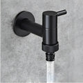 DecorBites™ Copper Bathroom Corner Faucet Single Cold Outdoor Mixer Tap Black Oil