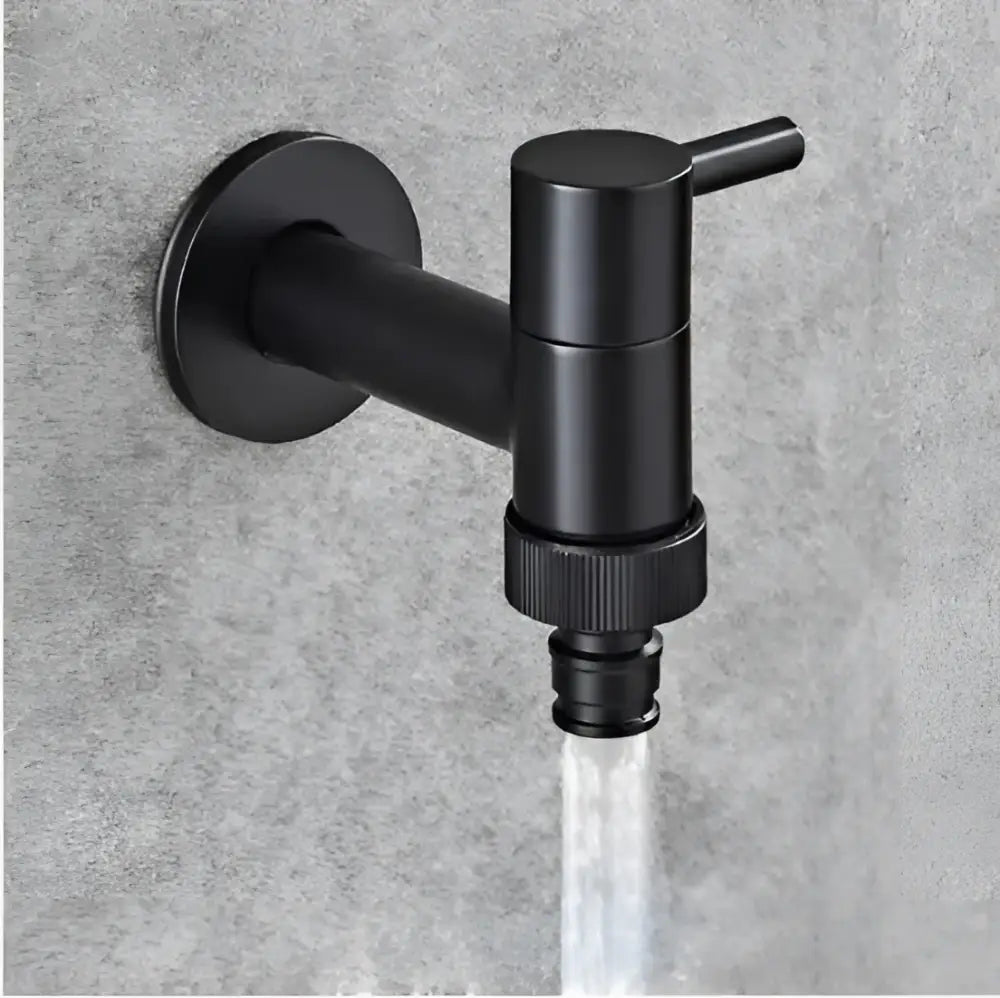 DecorBites™ Copper Bathroom Corner Faucet Single Cold Outdoor Mixer Tap Black Oil