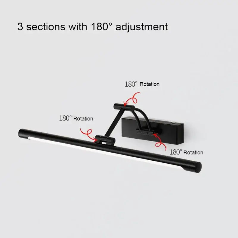 Adjustable LED Wall Lamp Modern Bathroom Light 46cm 56cm AC85-265V Bedroom Sconce DecorBites™