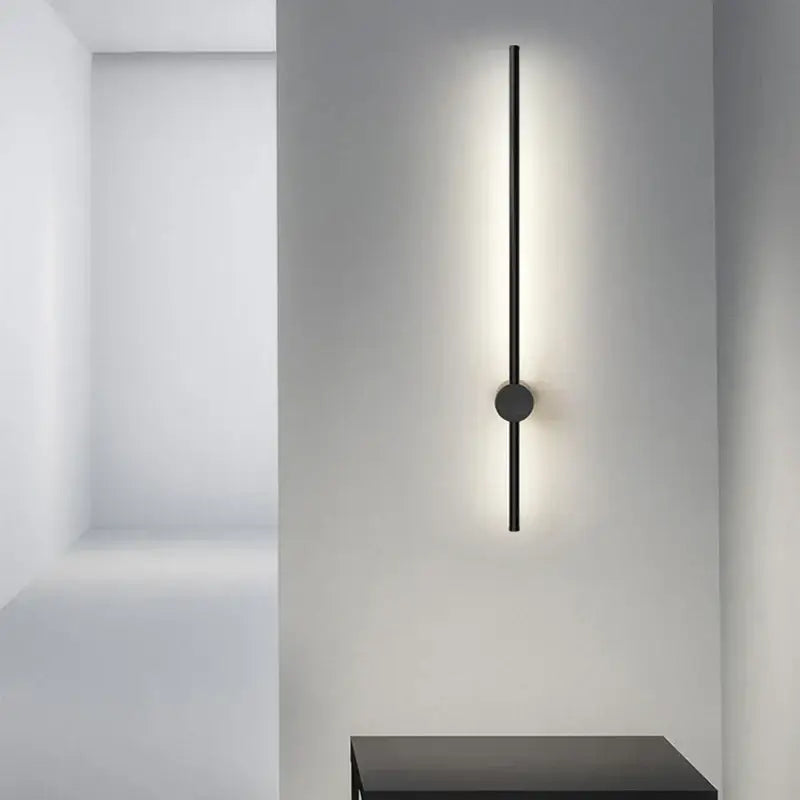 Modern black minimalist rotatable led wall lights for bedroom