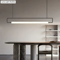 DecorBites™ Nordic Minimalist Bar Hanging Rectangular Frame Pendant Light