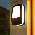 DecorBites™ Contemporary Outdoor Black LED Wall Lamp - Acrylic Mount Light Fixture