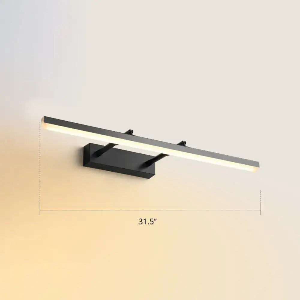 DecorBites™ Sleek Acrylic Bedroom Vanity Light Fixture with Pivoting Bar LED Wall Mount