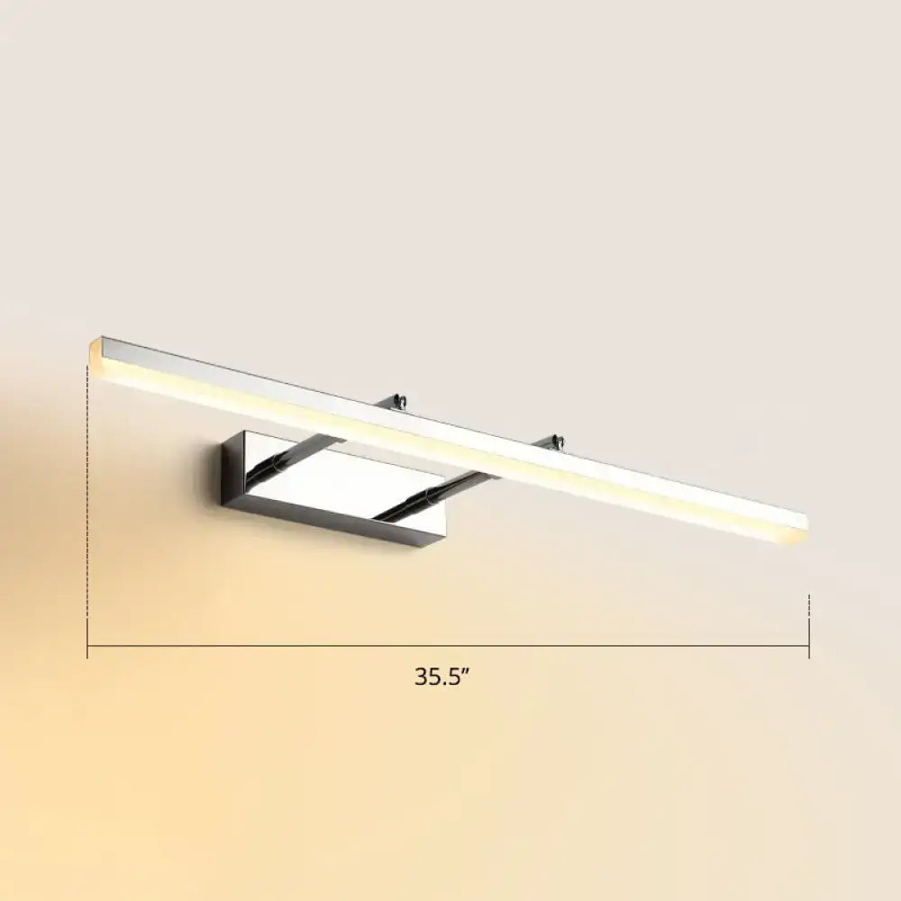 DecorBites™ Sleek Acrylic Bedroom Vanity Light Fixture with Pivoting Bar LED Wall Mount
