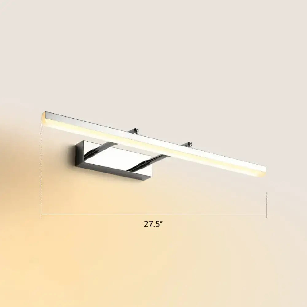DecorBites™ Sleek Acrylic Bedroom Vanity Light Fixture with Pivoting Bar LED Wall Mount