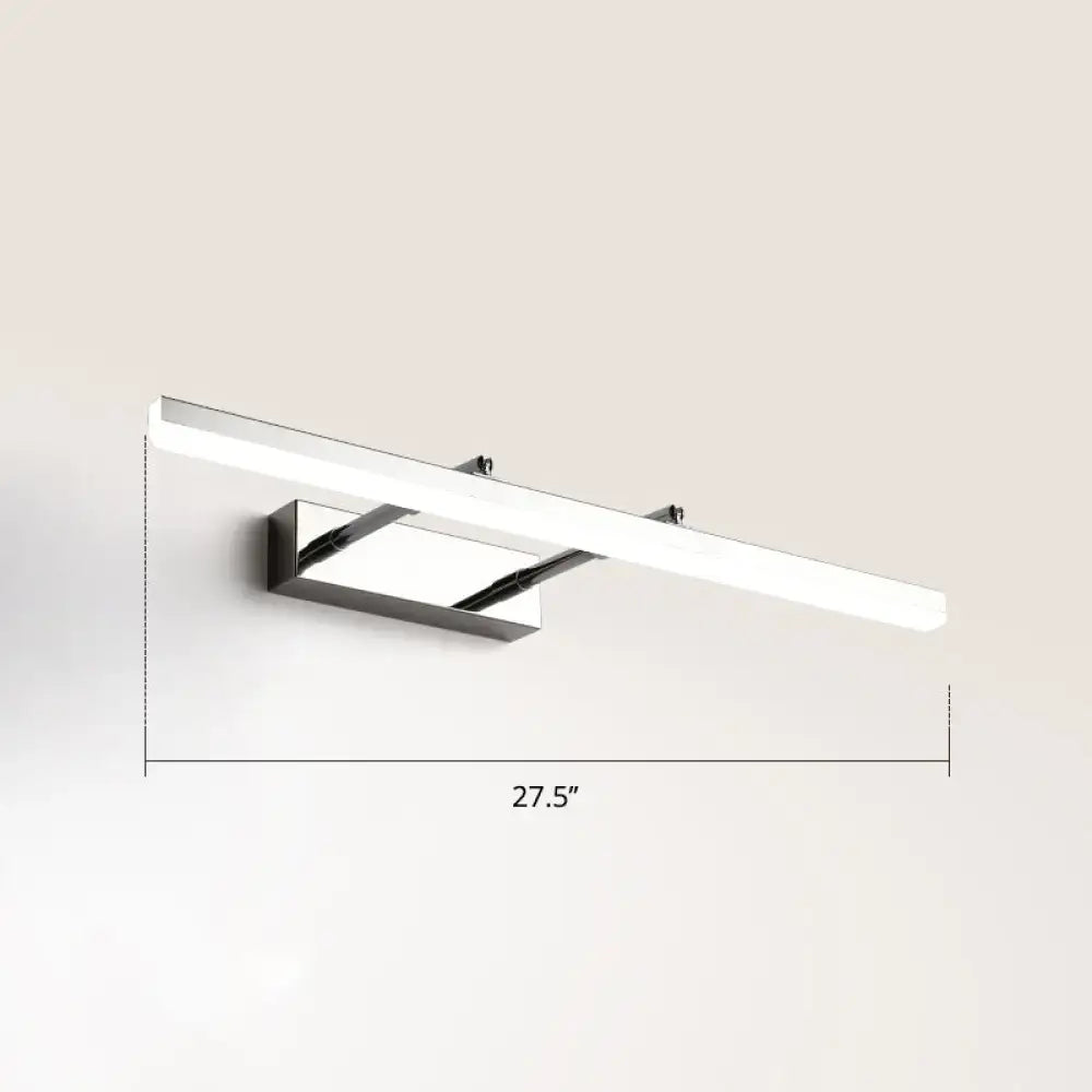DecorBites™ Sleek Acrylic Bedroom Vanity Light Fixture with Pivoting Bar LED Wall Mount