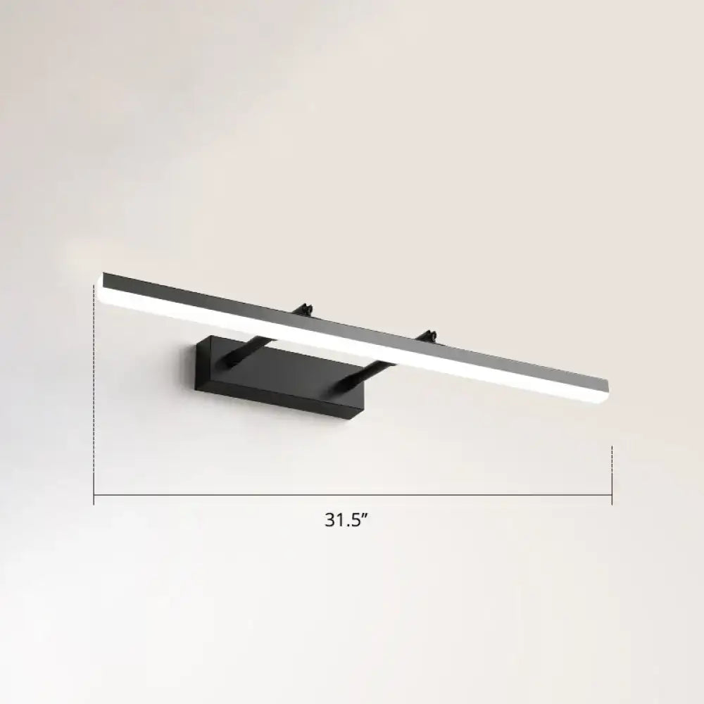 DecorBites™ Sleek Acrylic Bedroom Vanity Light Fixture with Pivoting Bar LED Wall Mount