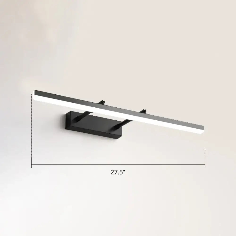 DecorBites™ Sleek Acrylic Bedroom Vanity Light Fixture with Pivoting Bar LED Wall Mount