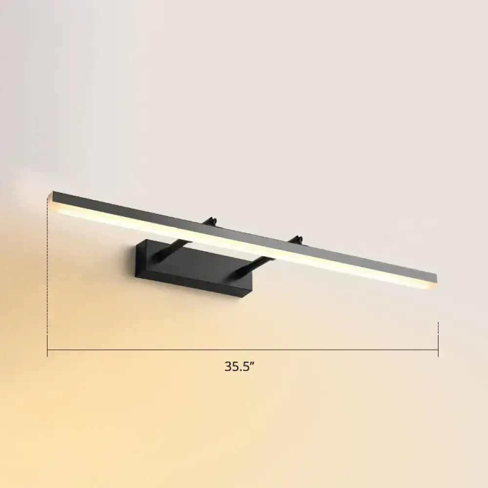 DecorBites™ Sleek Acrylic Bedroom Vanity Light Fixture with Pivoting Bar LED Wall Mount
