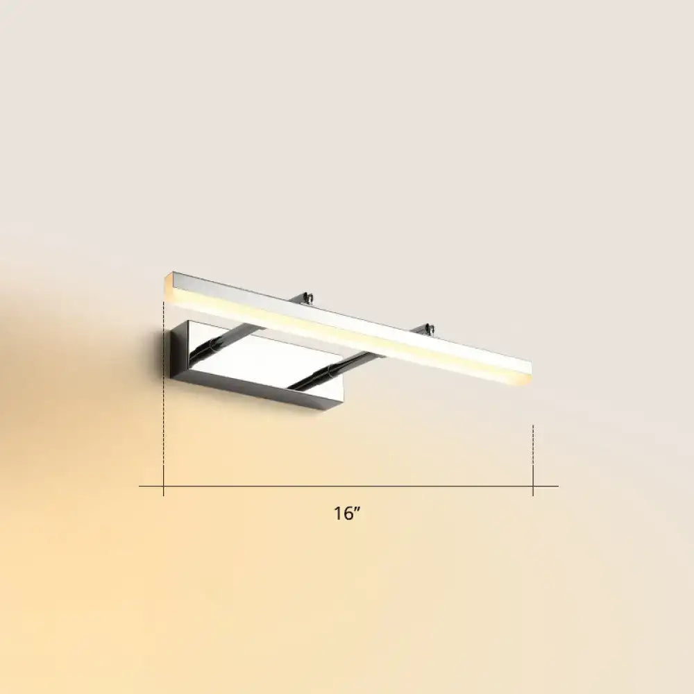 DecorBites™ Sleek Acrylic Bedroom Vanity Light Fixture with Pivoting Bar LED Wall Mount