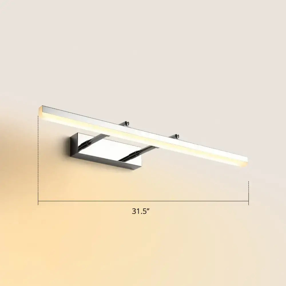 DecorBites™ Sleek Acrylic Bedroom Vanity Light Fixture with Pivoting Bar LED Wall Mount
