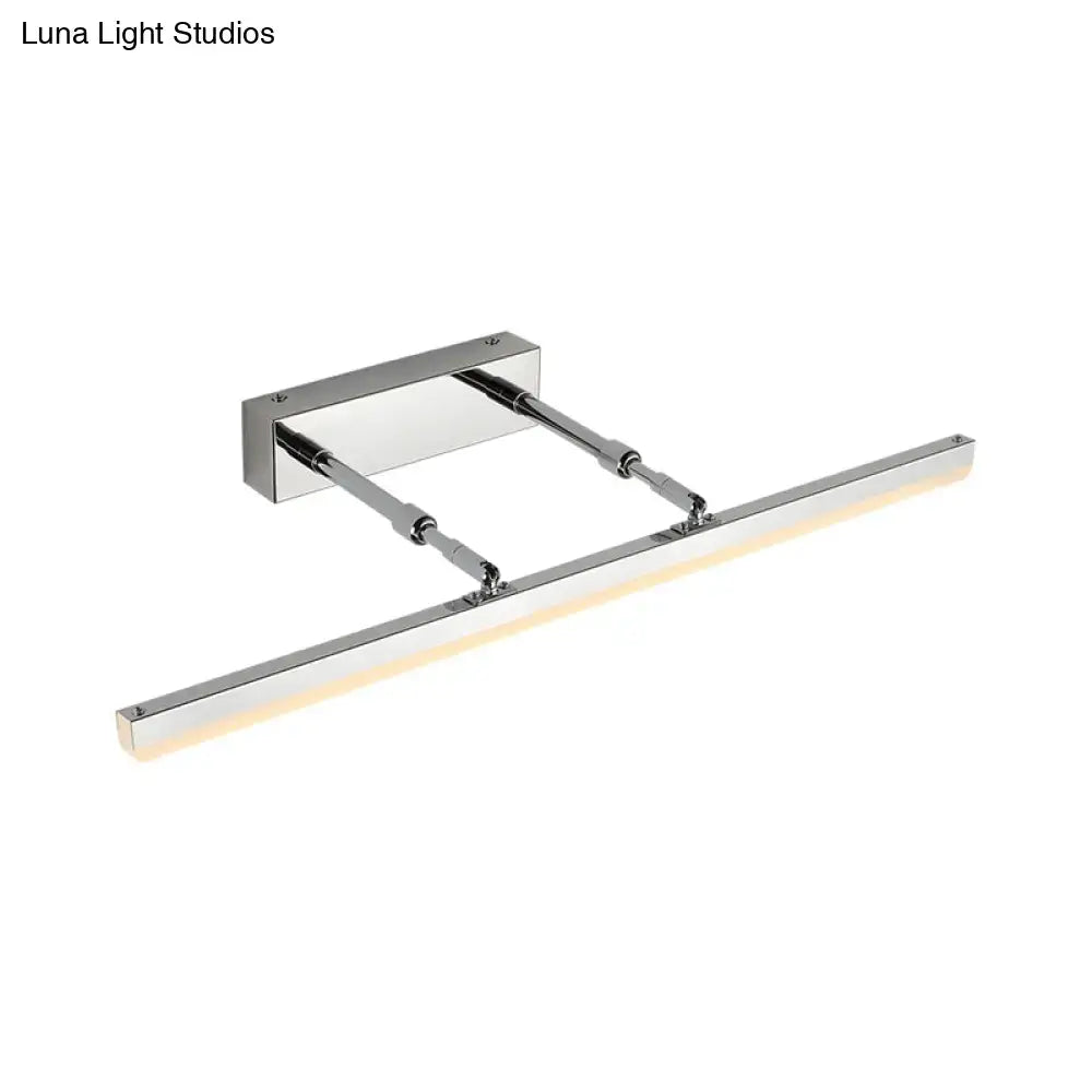 DecorBites™ Sleek Acrylic Bedroom Vanity Light Fixture with Pivoting Bar LED Wall Mount