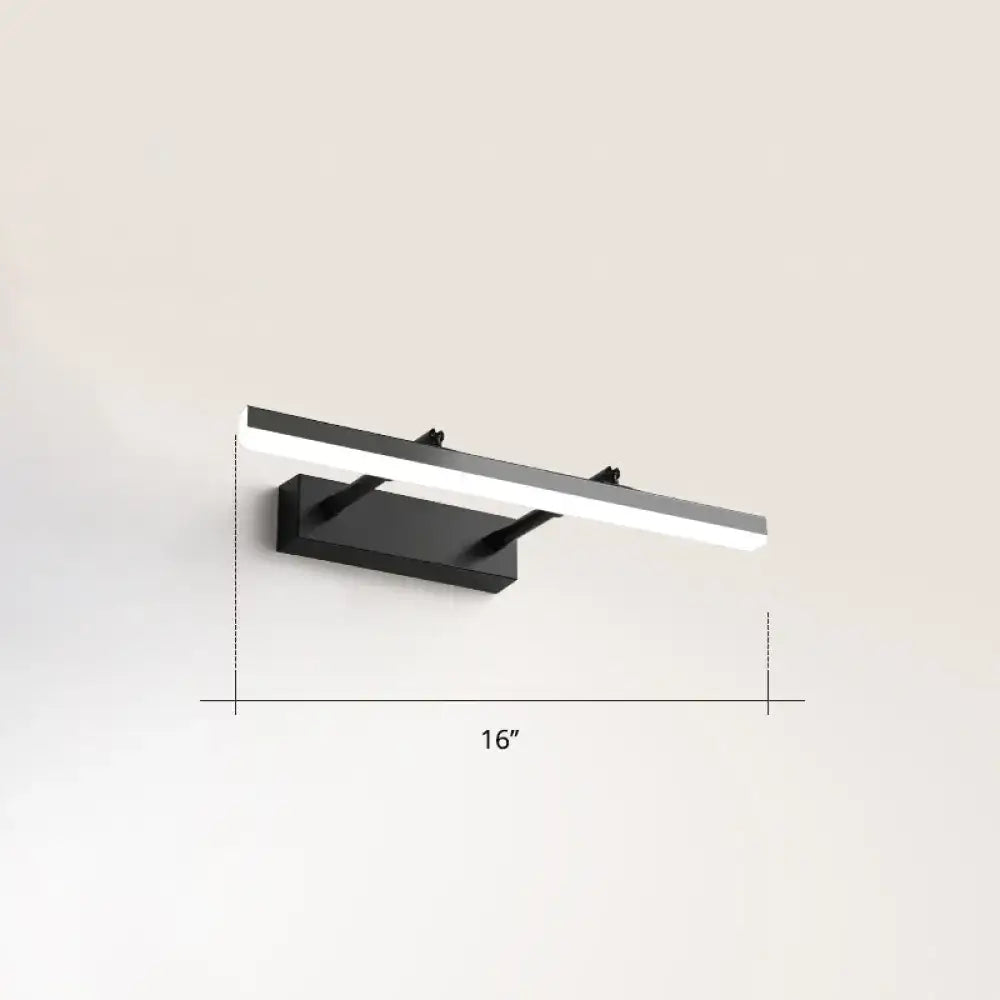 DecorBites™ Sleek Acrylic Bedroom Vanity Light Fixture with Pivoting Bar LED Wall Mount