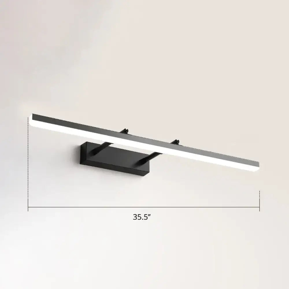 DecorBites™ Sleek Acrylic Bedroom Vanity Light Fixture with Pivoting Bar LED Wall Mount