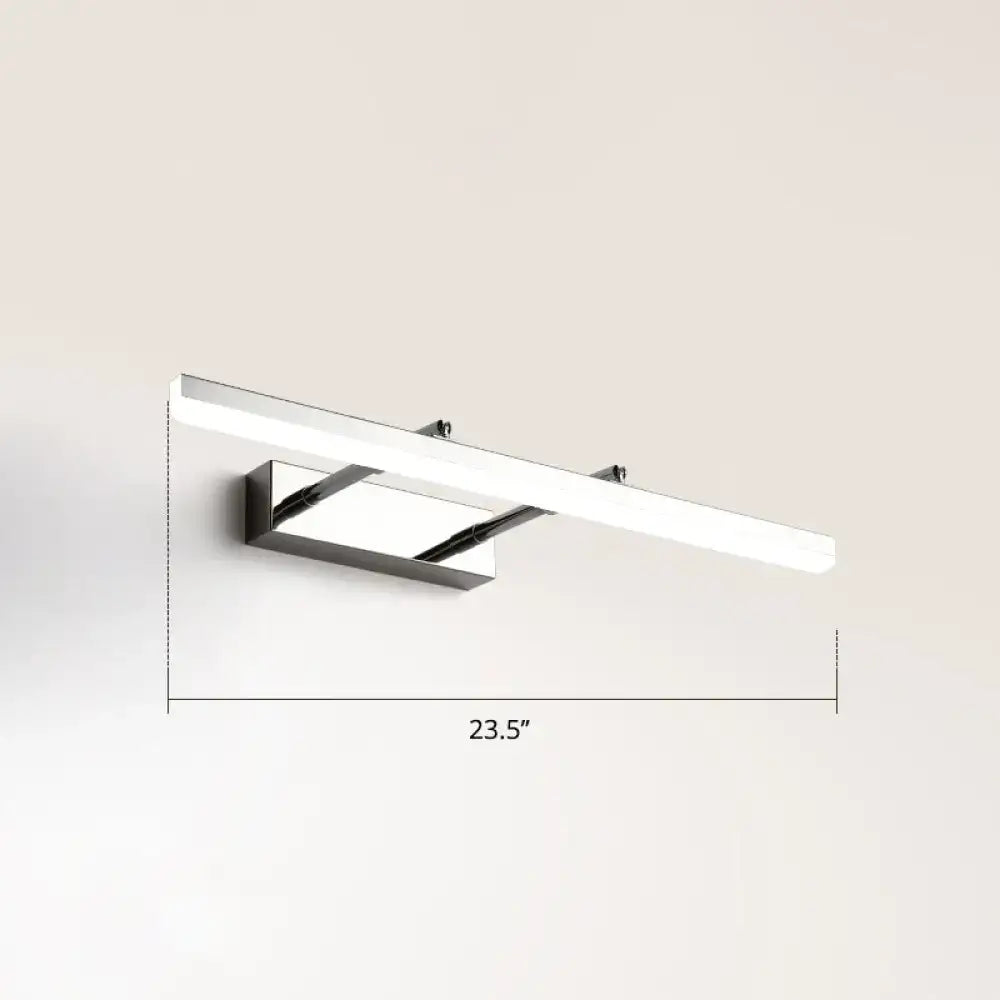 DecorBites™ Sleek Acrylic Bedroom Vanity Light Fixture with Pivoting Bar LED Wall Mount