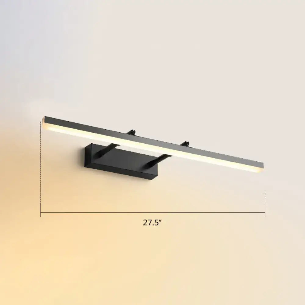 DecorBites™ Sleek Acrylic Bedroom Vanity Light Fixture with Pivoting Bar LED Wall Mount